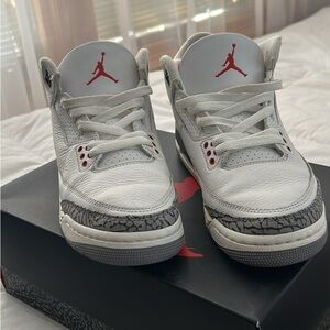 Jordan Kids White and Gray Sneakers